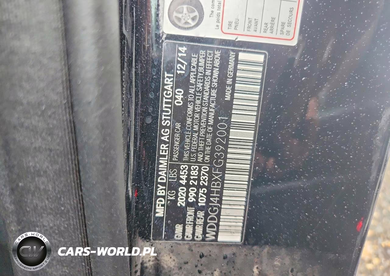 2015 Mercedes-Benz C 250 VIN:WDDGJ4HBXFG392001 - 12