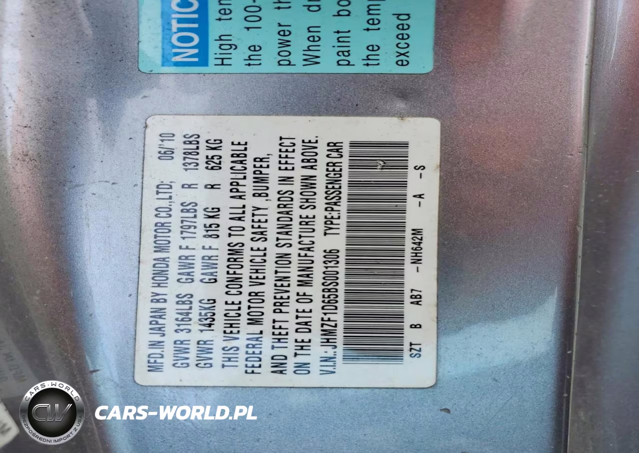 2011 Honda Cr-Z Ex VIN:JHMZF1D65BS001306 - 12