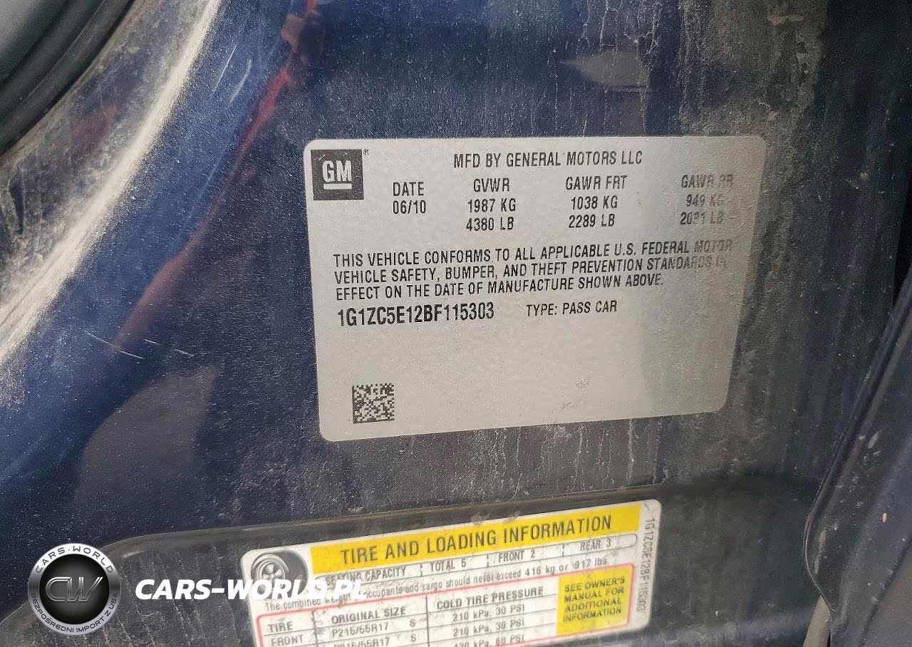 2011 Chevrolet Malibu 1Lt VIN:1G1ZC5E12BF115303 - 12