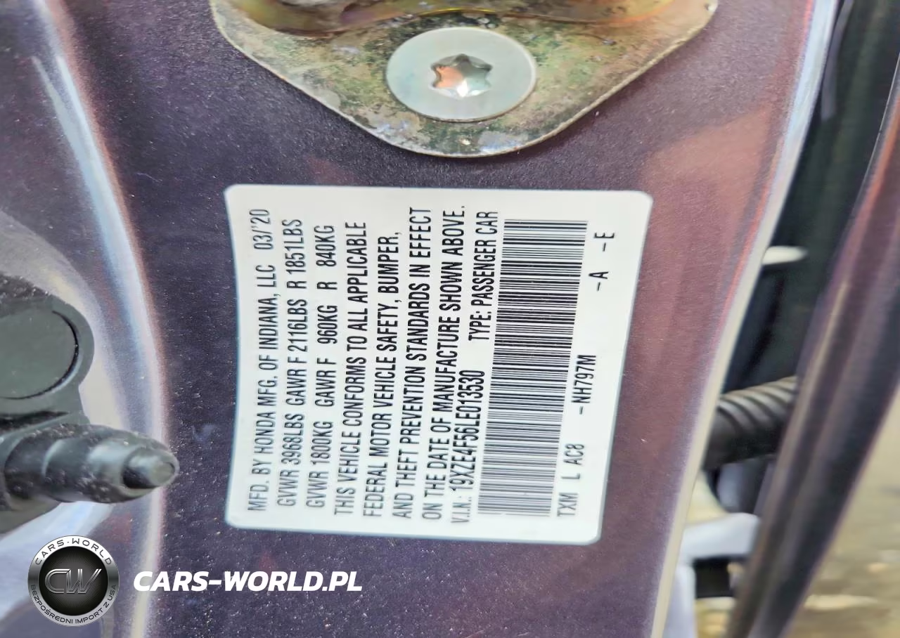2020 Honda Insight Ex VIN:19XZE4F56LE013530 - 12