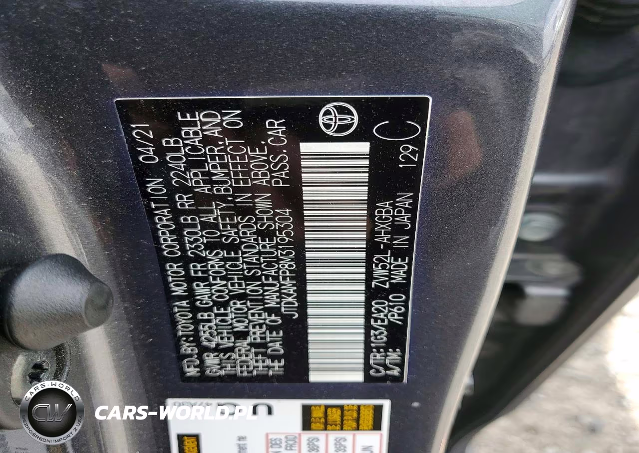2021 Toyota Prius Prime Limited VIN:JTDKAMFP8M3195304 - 12