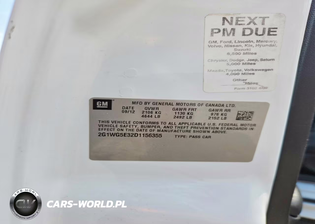 2013 Chevrolet Impala VIN:2G1WG5E32D1156355 - 12