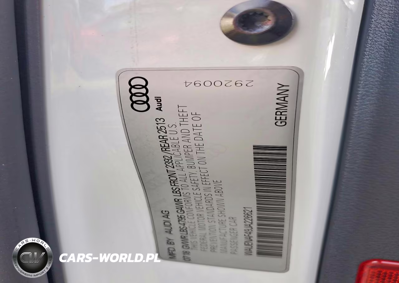 2018 Audi A4 Premium Plus VIN:WAUENAF49JA226621 - 13