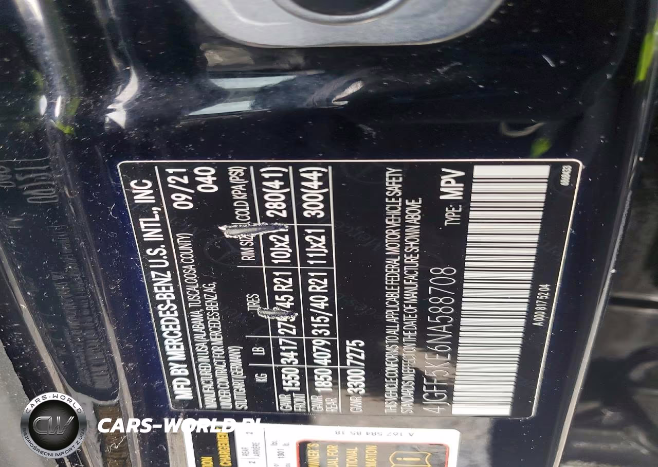 2022 Mercedes-Benz Gls 450 4Matic VIN:4JGFF5KE6NA588708 - 13
