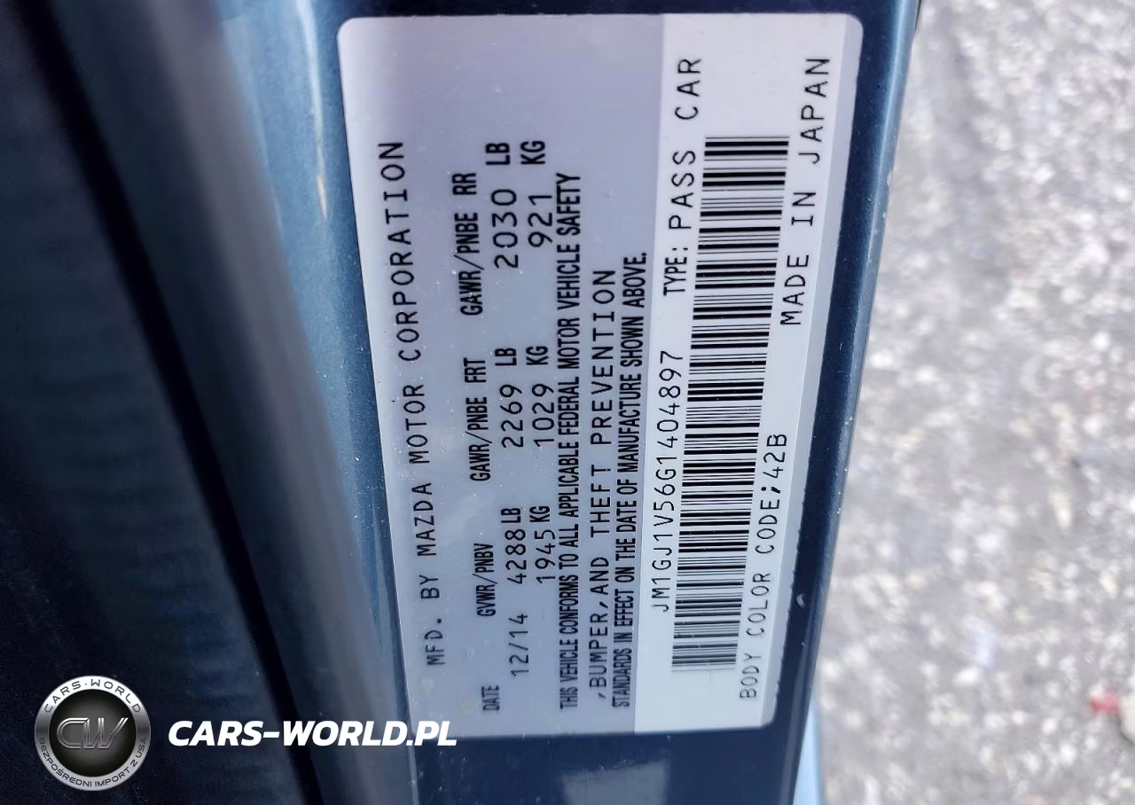 2016 Mazda 6 Touring VIN:JM1GJ1V56G1404897 - 12