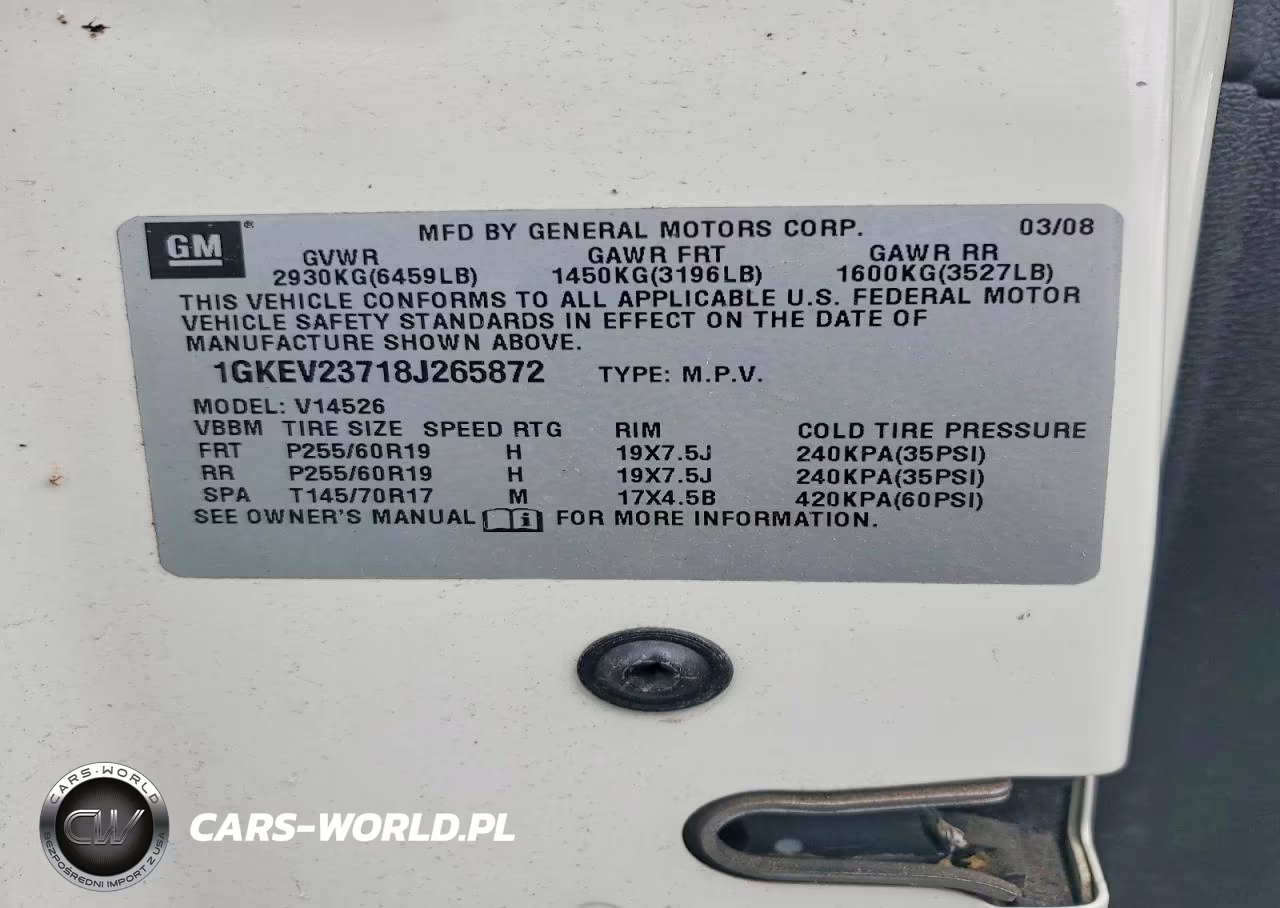 2008 GMC Acadia Slt-1 VIN:1GKEV23718J265872 - 13