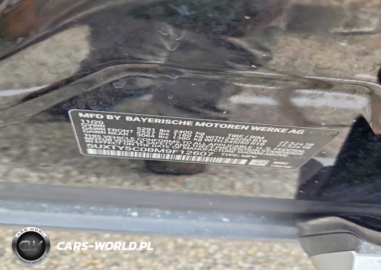 2021 BMW X3 xDrive30I VIN:5UXTY5C08M9F12607 - 13