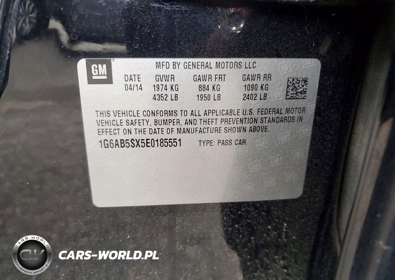 2014 Cadillac Ats Luxury VIN:1G6AB5SX5E0185551 - 12