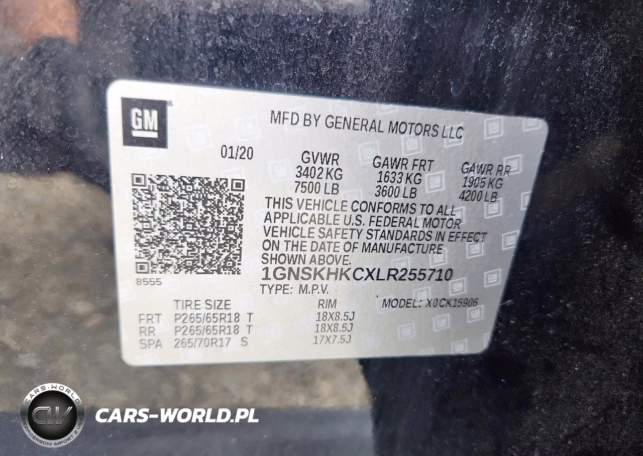 2020 Chevrolet Suburban K1500 Lt VIN:1GNSKHKCXLR255710 - 13