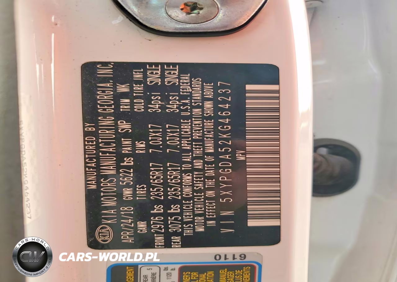 2019 Kia Sorento Lx V6 VIN:5XYPGDA52KG464237 - 12