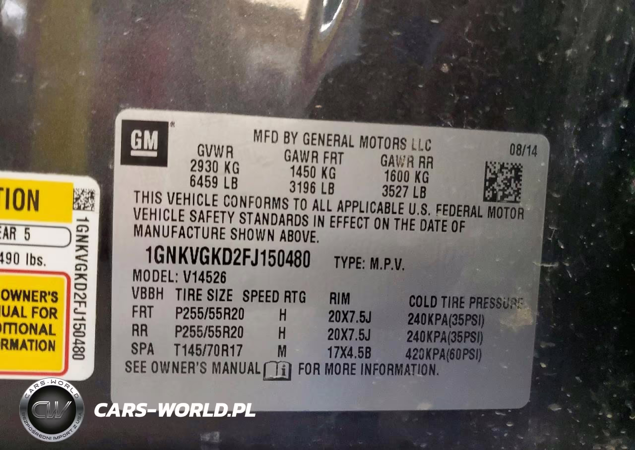 2015 Chevrolet Traverse Lt VIN:1GNKVGKD2FJ150480 - 13