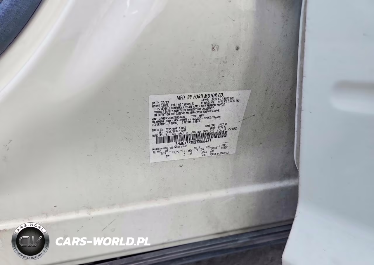2014 Ford Flex Se VIN:2FMGK5B8XEBD08481 - 13