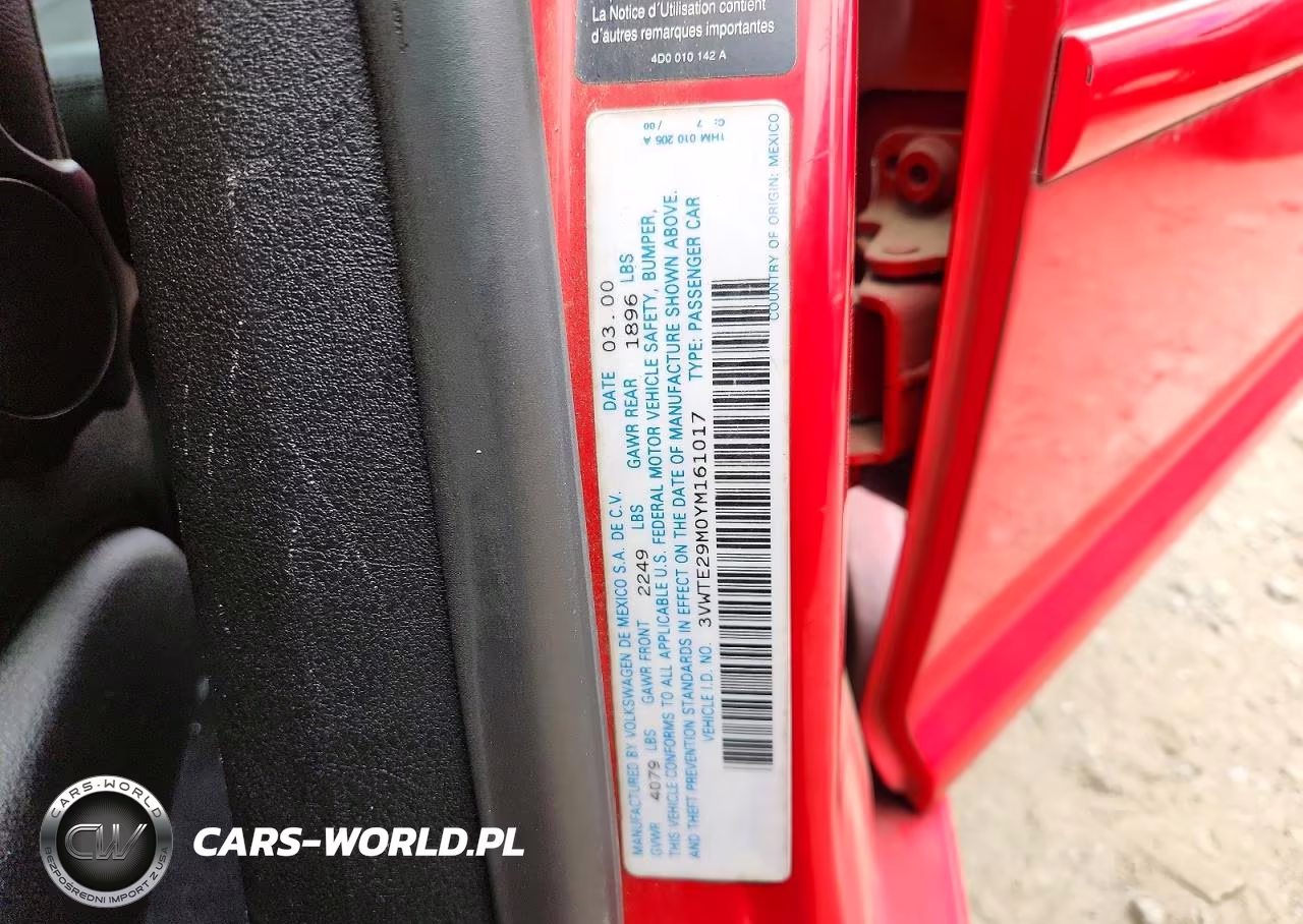 2000 Volkswagen Jetta Glx VIN:3VWTE29M0YM161017 - 12