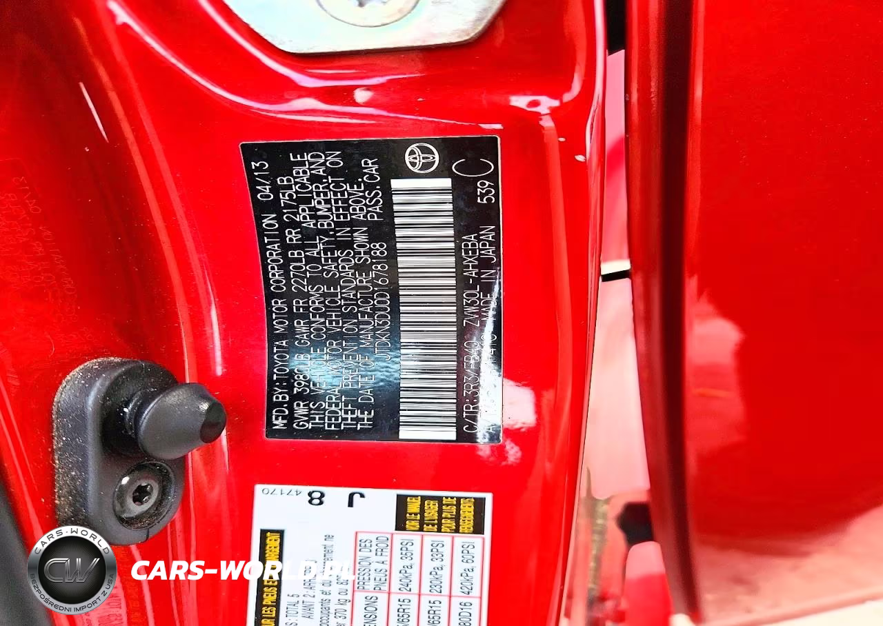 2013 Toyota Prius Two VIN:JTDKN3DU0D1678188 - 12