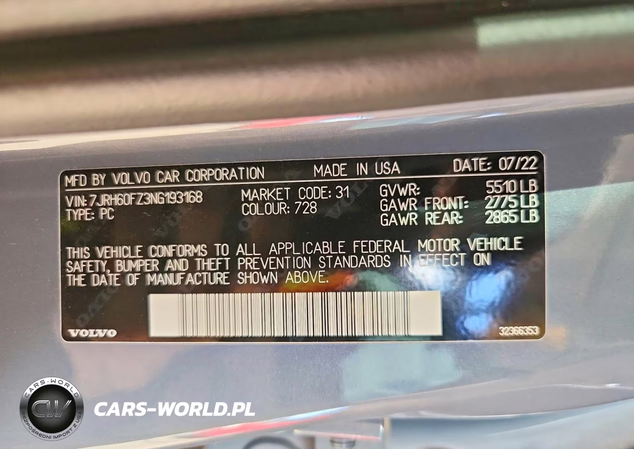 2022 Volvo S60 T8 Recharge R-Design Expressio VIN:7JRH60FZ3NG193168 - 13