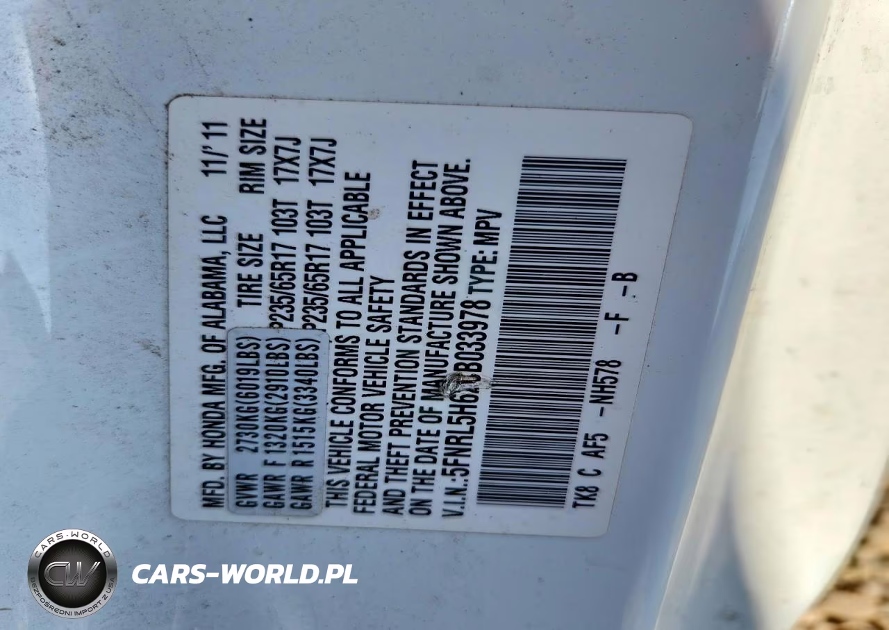 2012 Honda Odyssey Exl VIN:5FNRL5H62CB033978 - 13