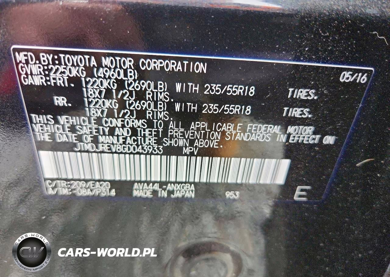 2016 Toyota Rav4 Hv Limited VIN:JTMDJREV8GD043933 - 13