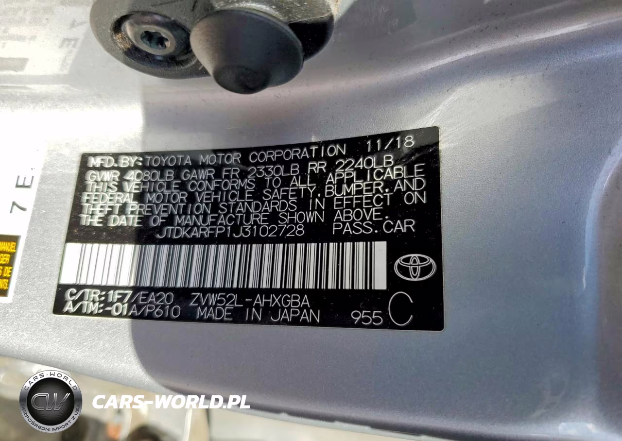 2018 Toyota Prius Prime Advanced VIN:JTDKARFP1J3102728 - 13