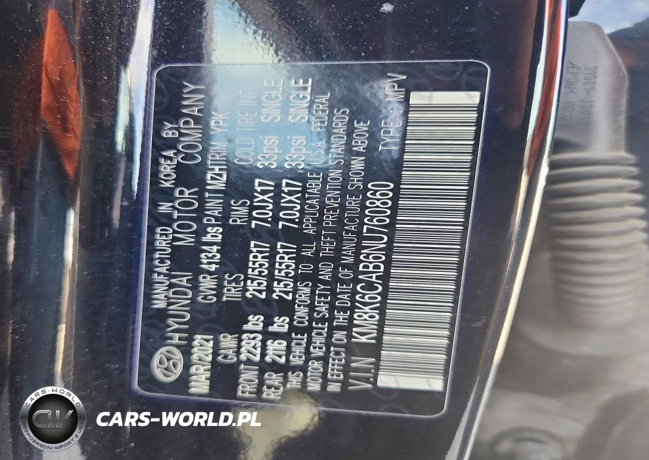 2022 Hyundai Kona Sel VIN:KM8K6CAB6NU760860 - 13