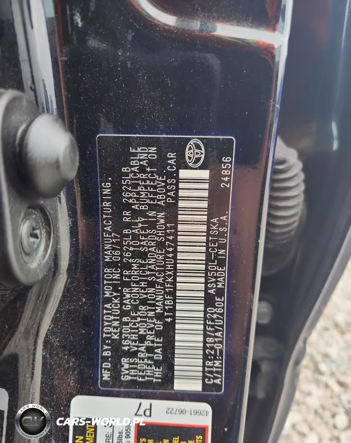 2017 Toyota Camry Se VIN:4T1BF1FKXHU447411 - 12