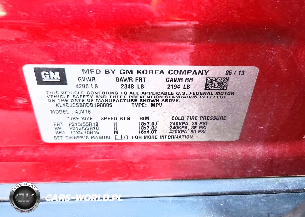 2013 Buick Encore VIN:KL4CJCSB8DB190886 - 13