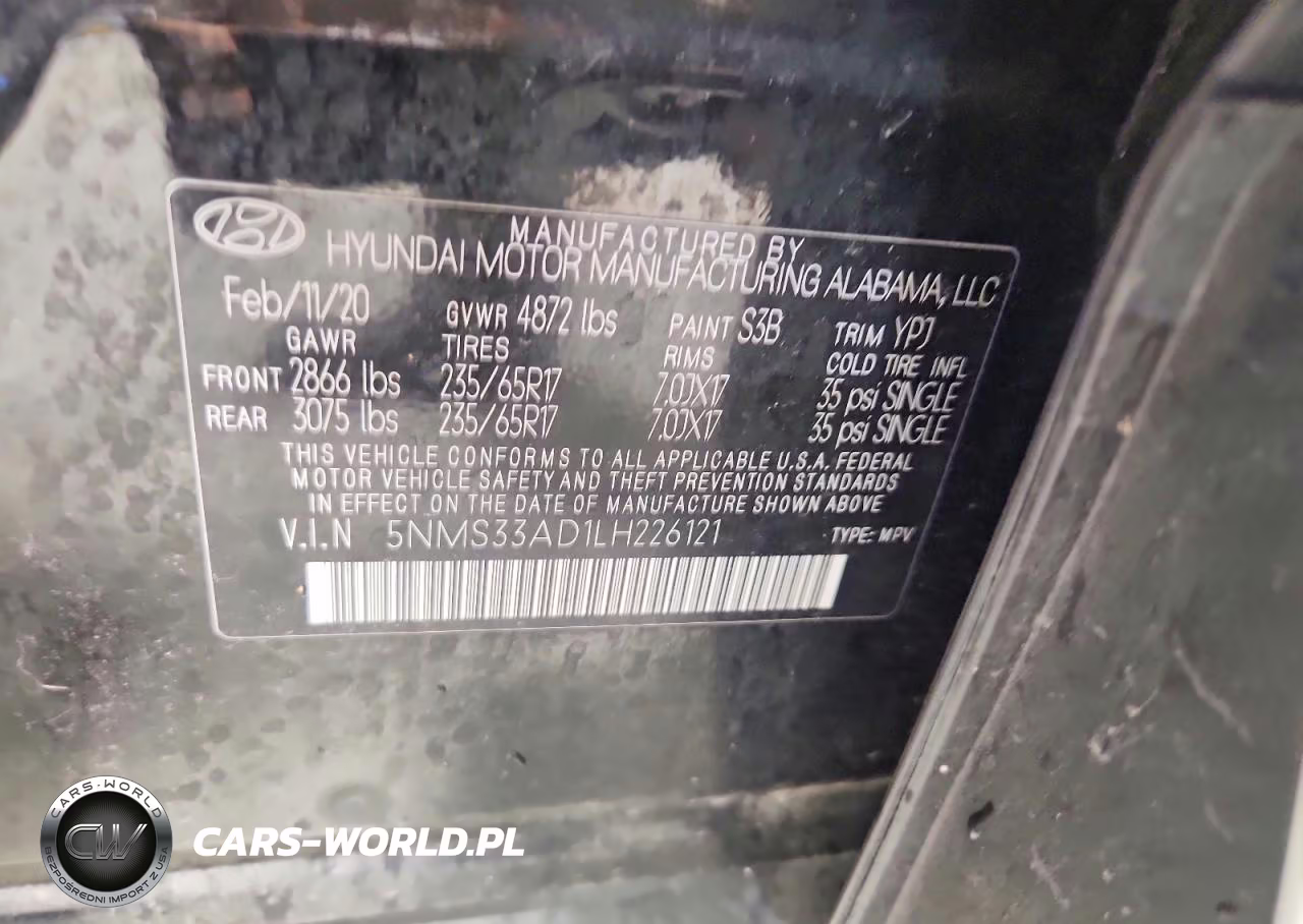 2020 Hyundai Santa Fe Sel VIN:5NMS33AD1LH226121 - 13