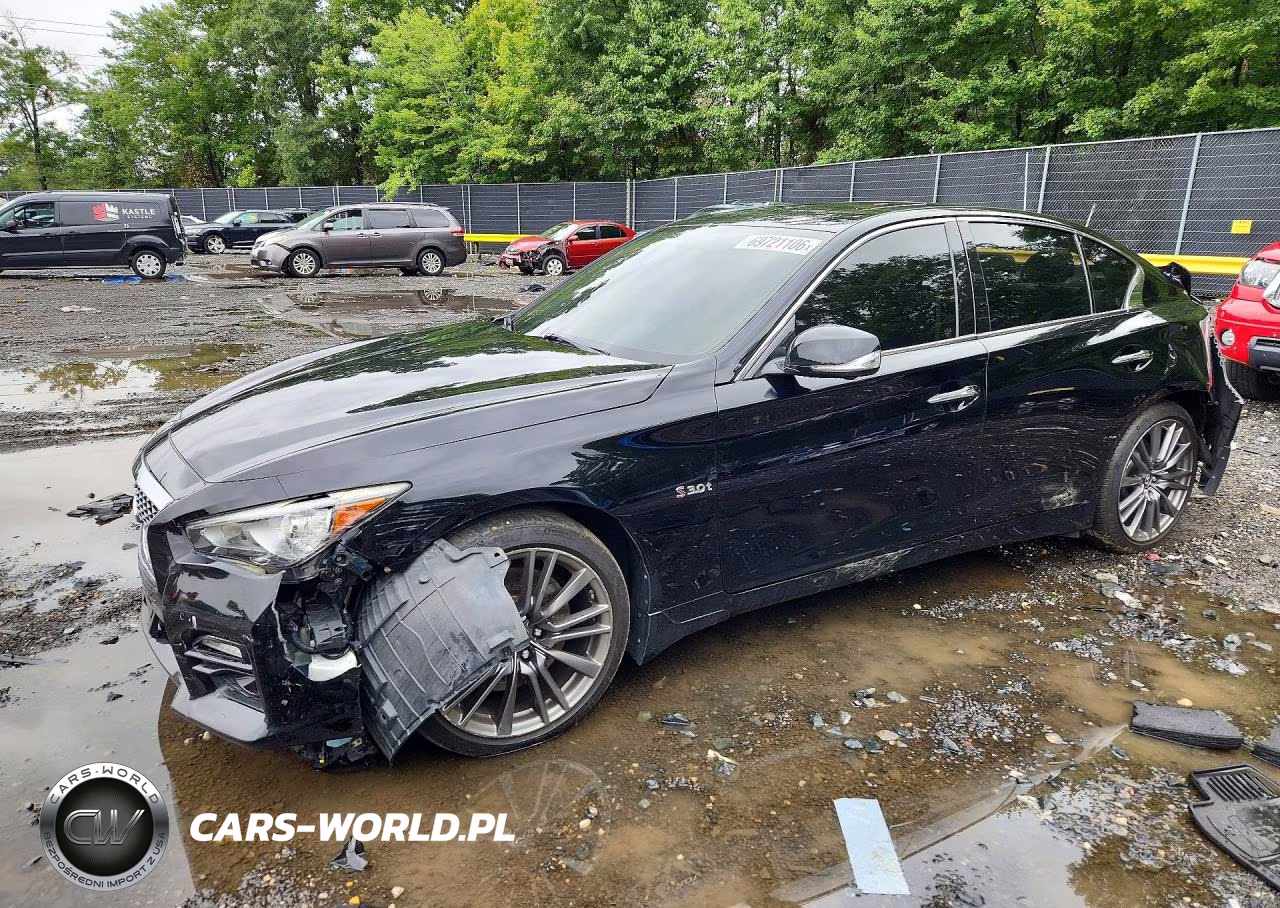 2016 Infiniti Q50 Red Sport 400 VIN:JN1FV7AR0GM452098 - 1