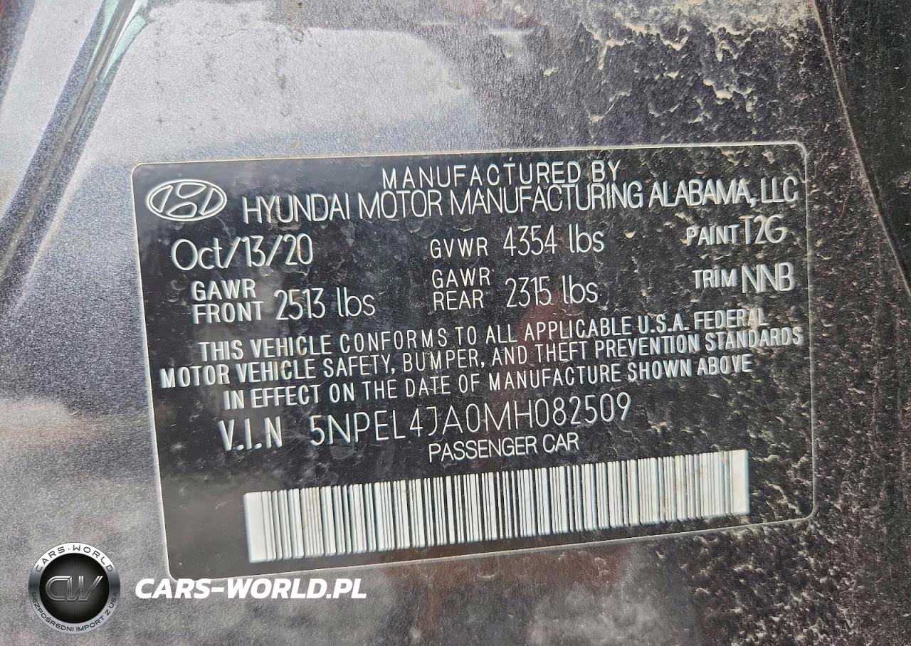 2021 Hyundai Sonata Sel VIN:5NPEL4JA0MH082509 - 12