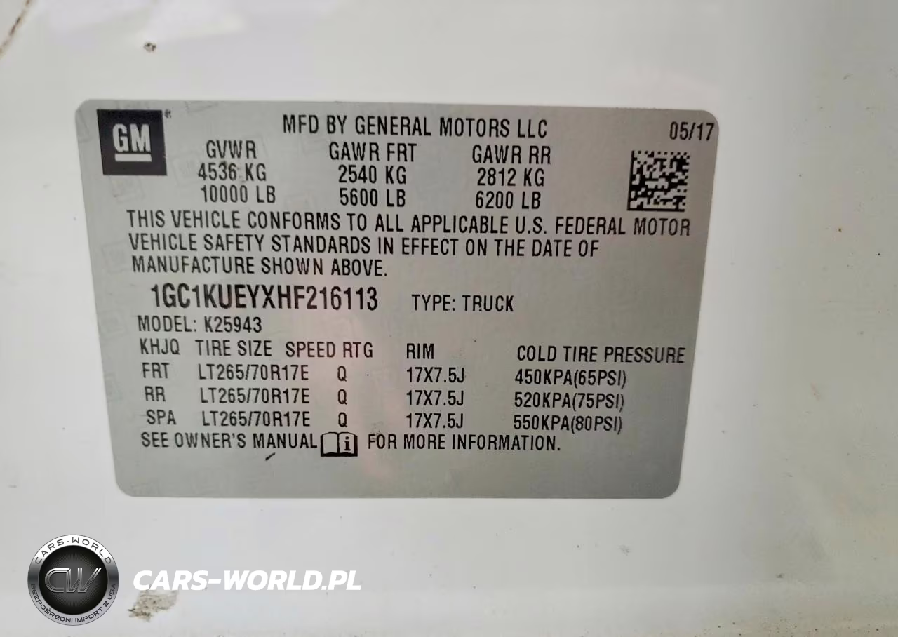 2017 Chevrolet Silverado K2500 Heavy Duty VIN:1GC1KUEYXHF216113 - 12