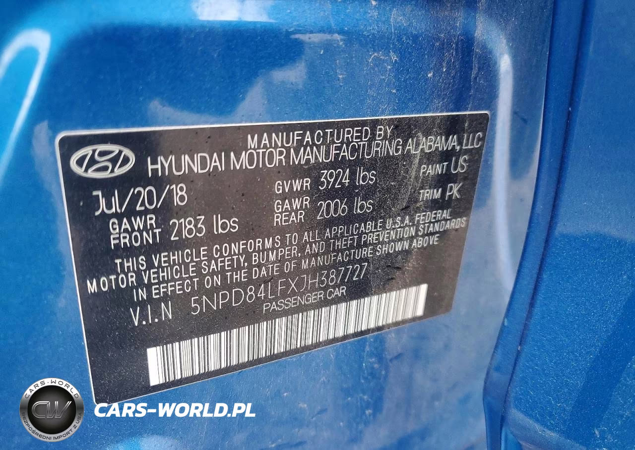 2018 Hyundai Elantra Sel VIN:5NPD84LFXJH387727 - 12