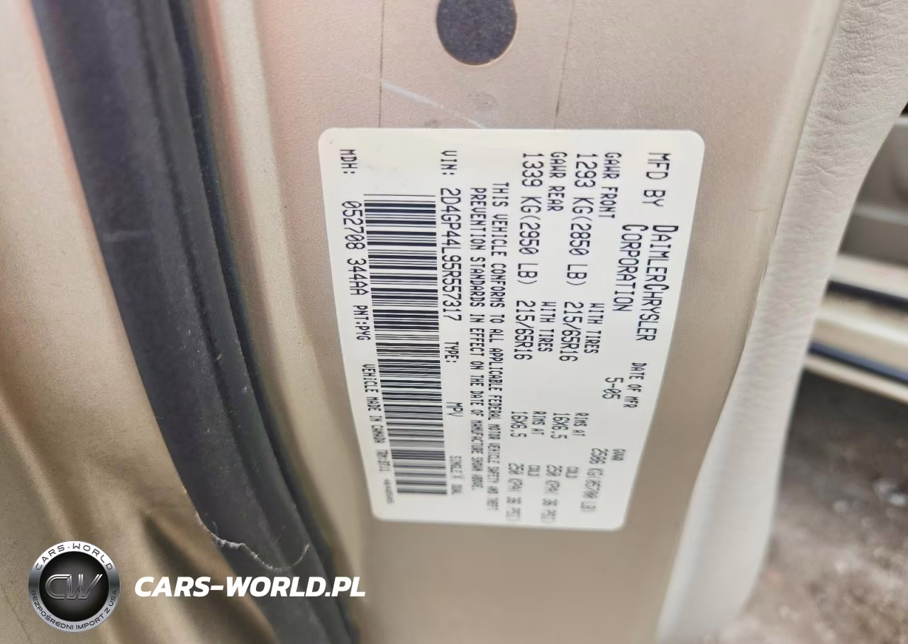 2005 Dodge Grand Caravan Sxt VIN:2D4GP44L95R557317 - 13