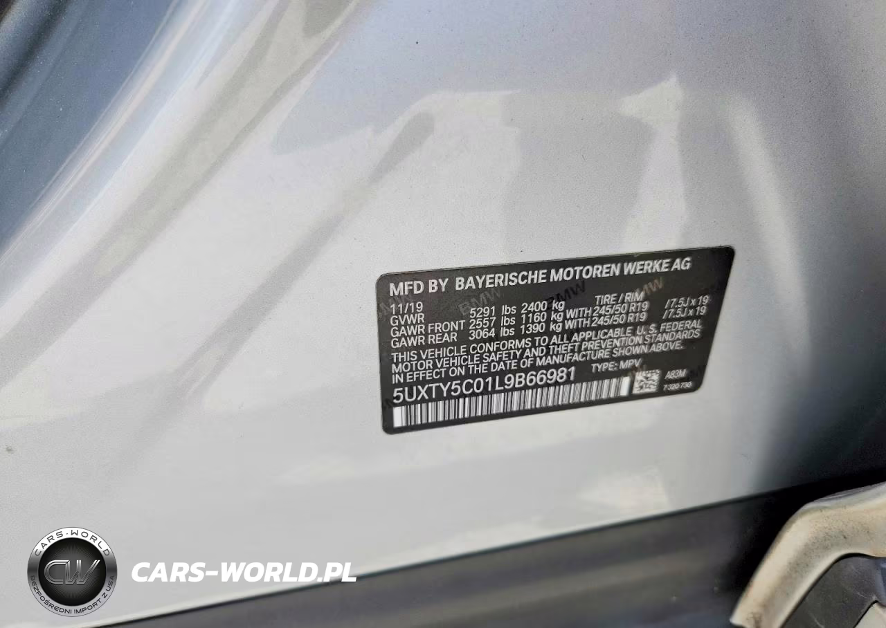 2020 BMW X3 xDrive30I VIN:5UXTY5C01L9B66981 - 13