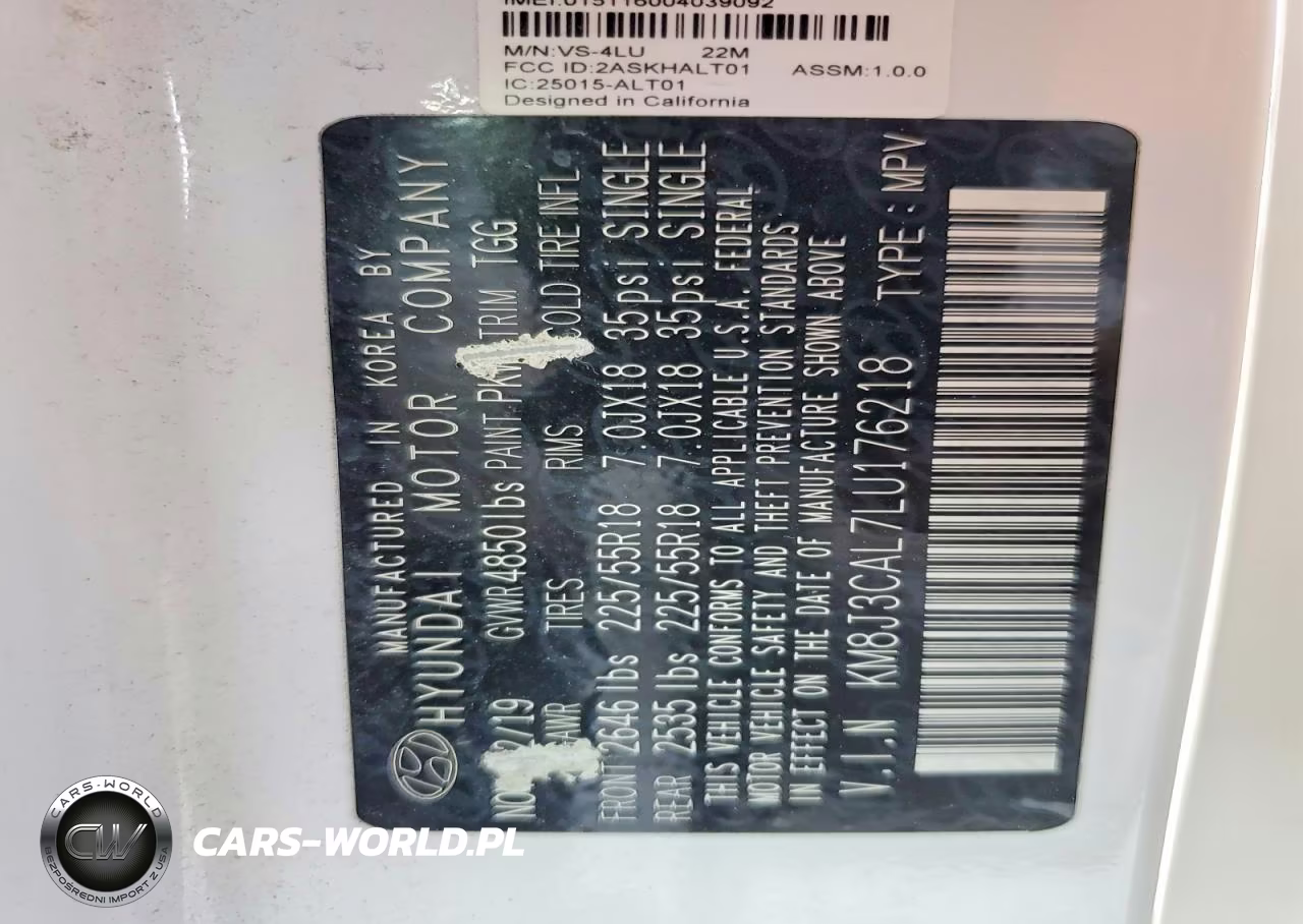 2020 Hyundai Tucson Sel VIN:KM8J3CAL7LU176218 - 14