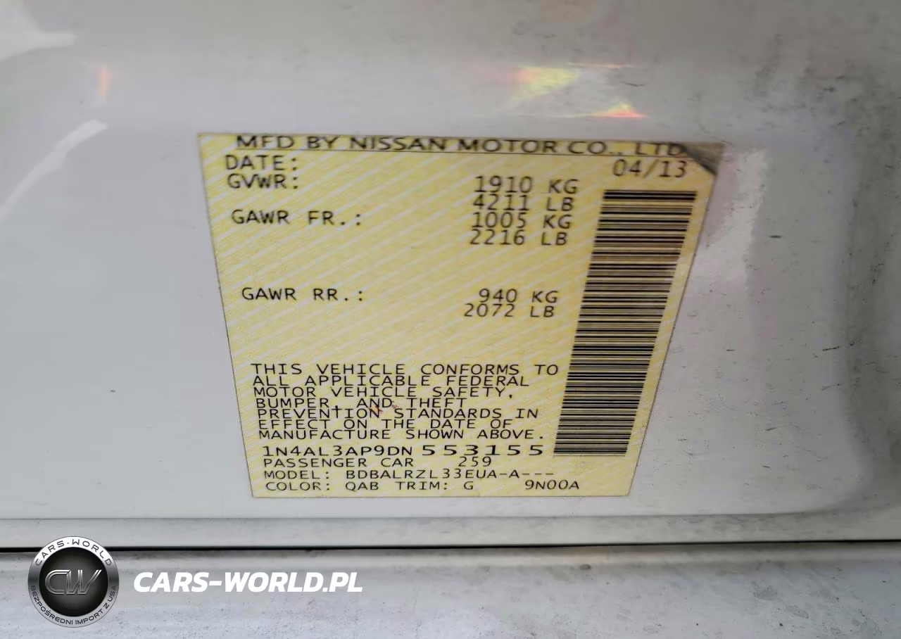2013 Nissan Altima 2.5 VIN:1N4AL3AP9DN553155 - 12