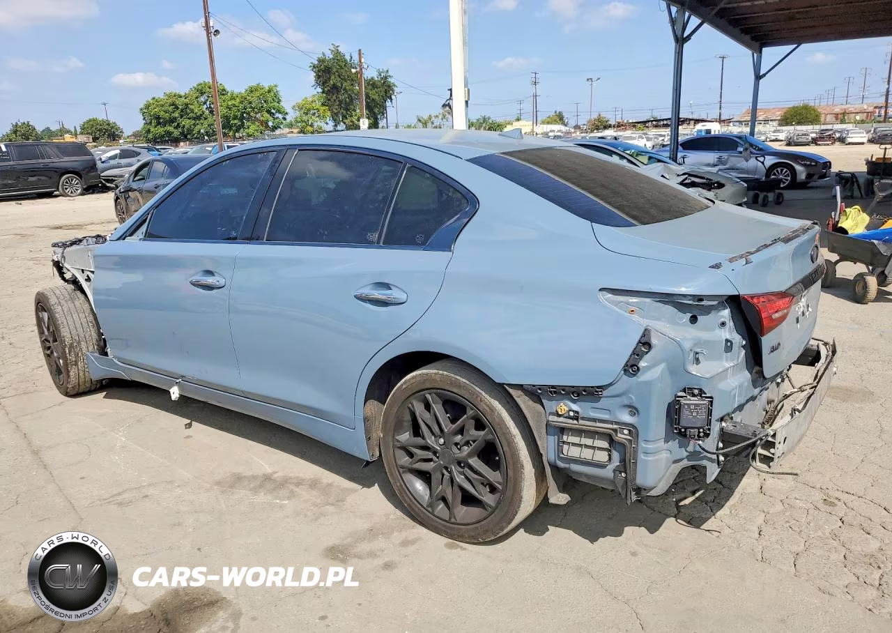 2021 Infiniti Q50 Red Sport 400 VIN:JN1FV7DR7MM880600 - 2