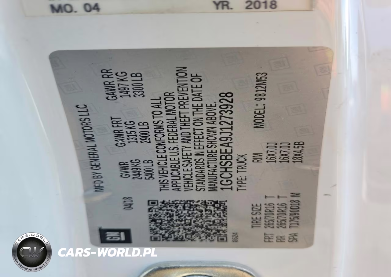 2018 Chevrolet Colorado VIN:1GCHSBEA9J1273928 - 12