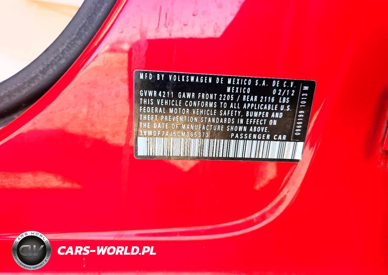 2012 Volkswagen Jetta Se VIN:3VWDP7AJ5CM385373 - 12
