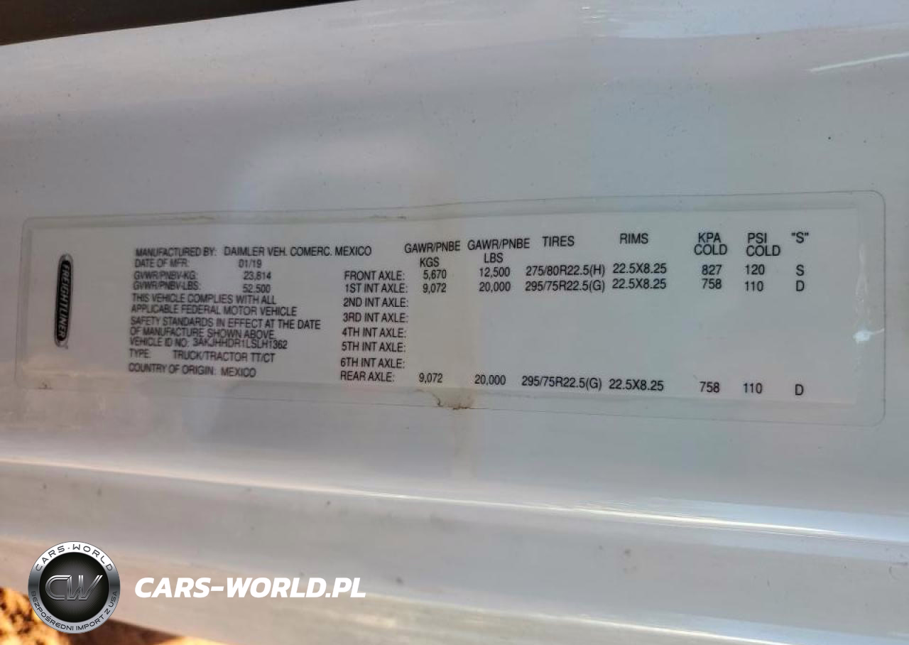 2020 Freightliner Cascadia 126 VIN:3AKJHHDR1LSLH1362 - 10
