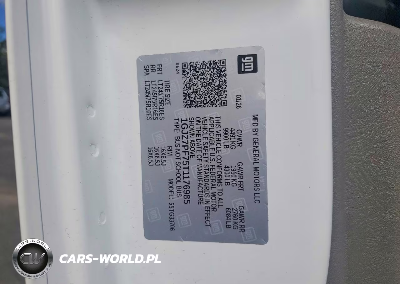 2026 GMC Savana G3500 Lt VIN:1GJZ7PF75T1176985 - 13