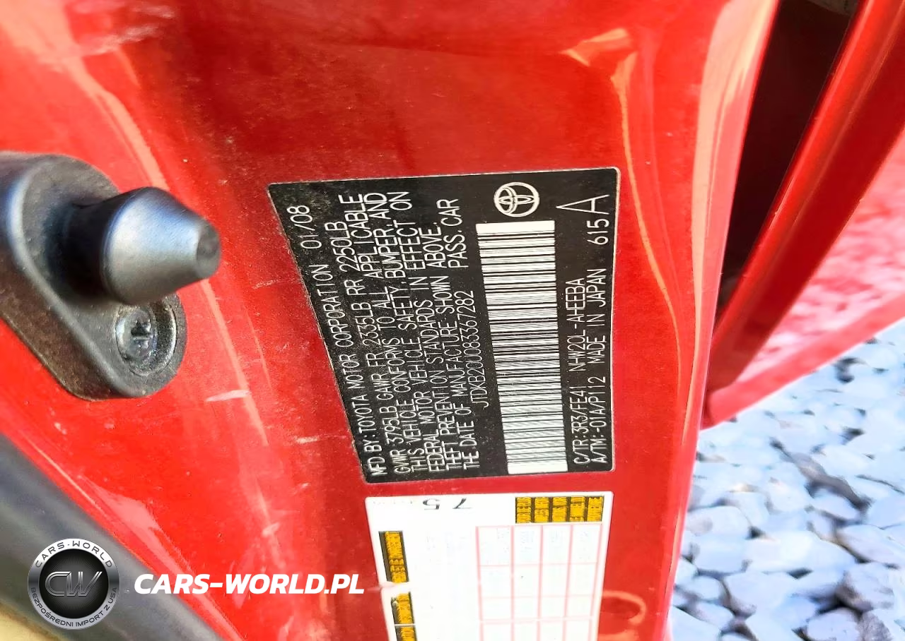 2008 Toyota Prius Base VIN:JTDKB20U083367282 - 12