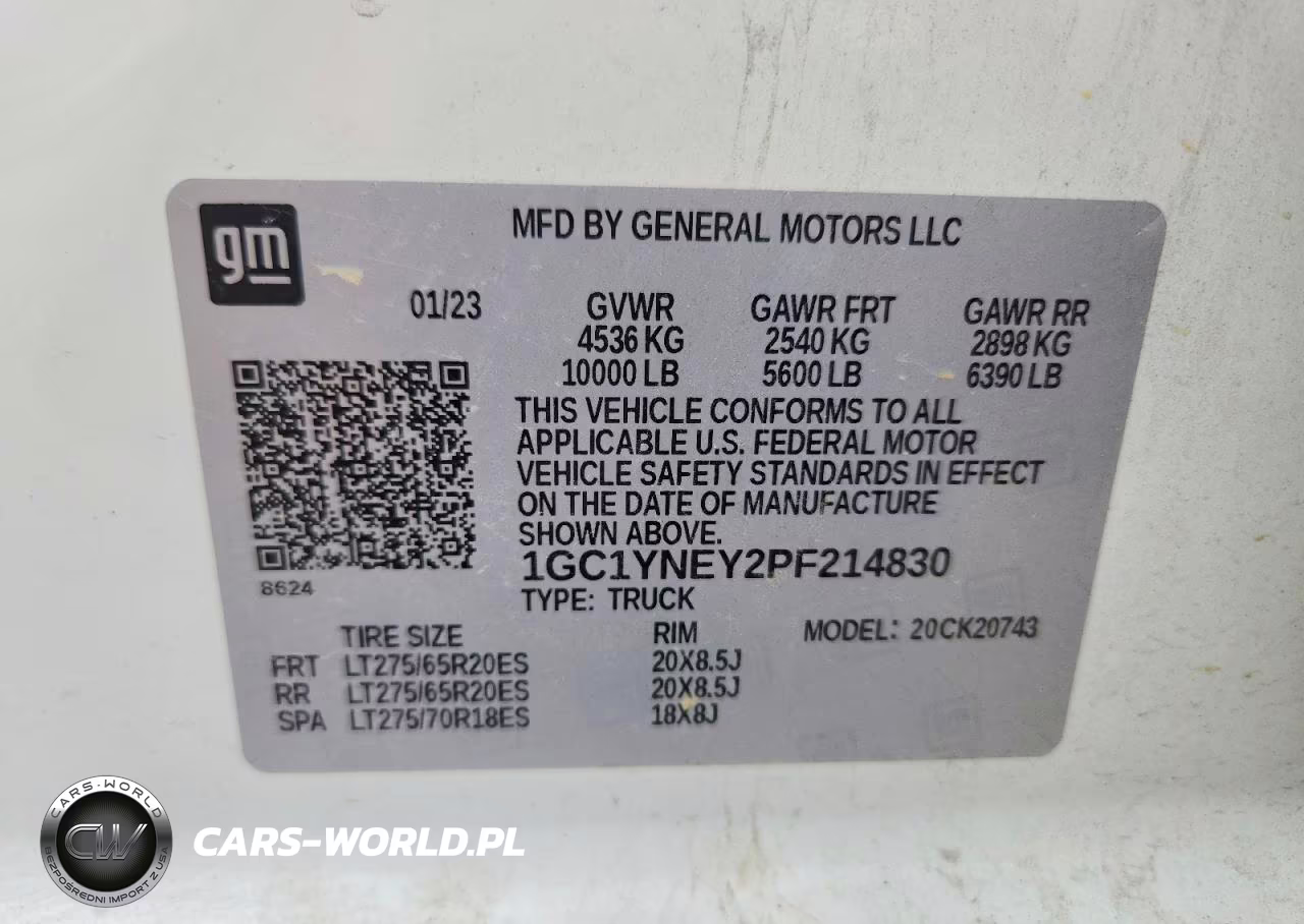2023 Chevrolet Silverado K2500 Heavy Duty Lt VIN:1GC1YNEY2PF214830 - 12