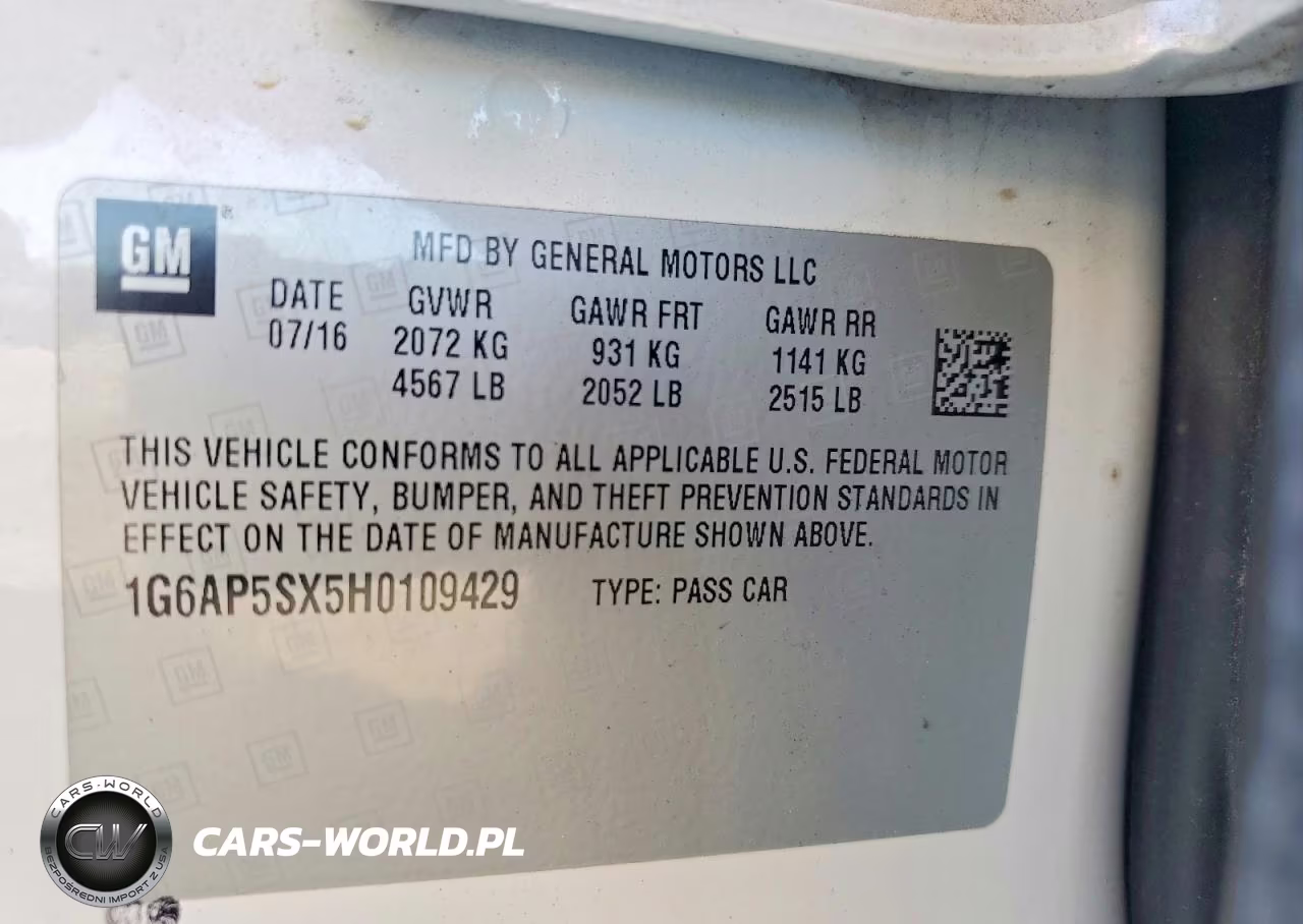 2017 Cadillac Cts VIN:1G6AP5SX5H0109429 - 12