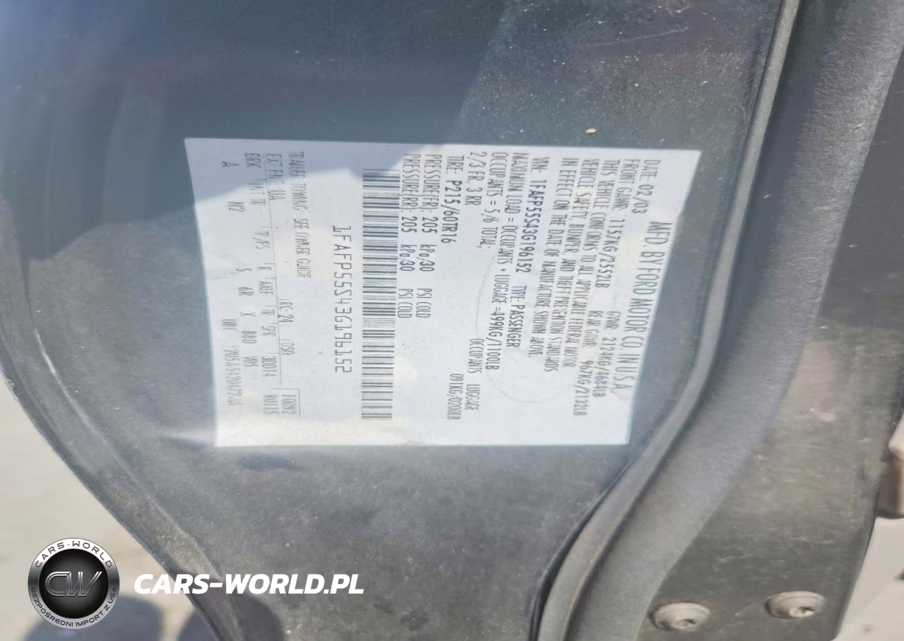 2003 Ford Taurus Ses VIN:1FAFP55S43G196152 - 12