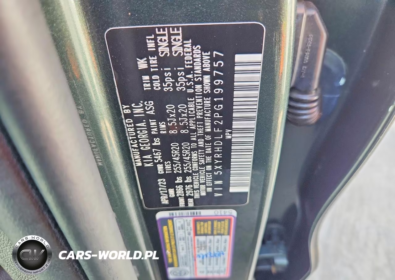 2023 Kia Sorento Ex VIN:5XYRHDLF2PG199757 - 13