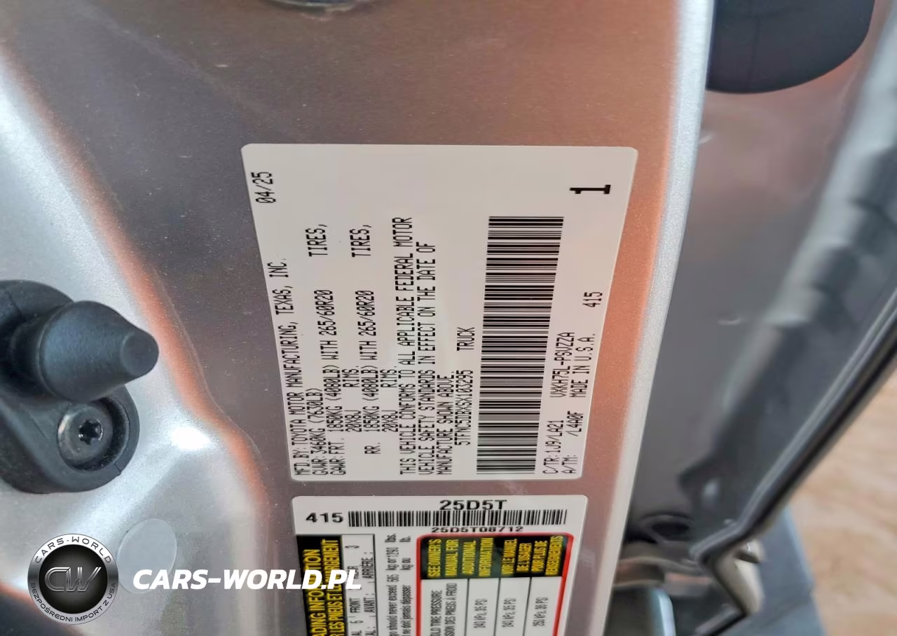 2025 Toyota Tundra Platinum Hv VIN:5TFNC5DBXSX103295 - 12