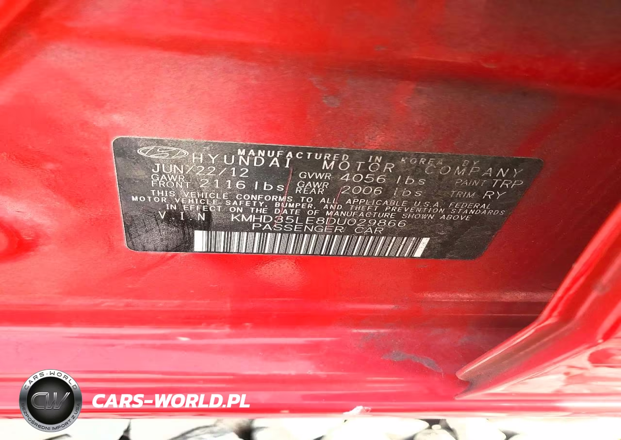 2013 Hyundai Elantra Gt Base VIN:KMHD35LE8DU029866 - 12