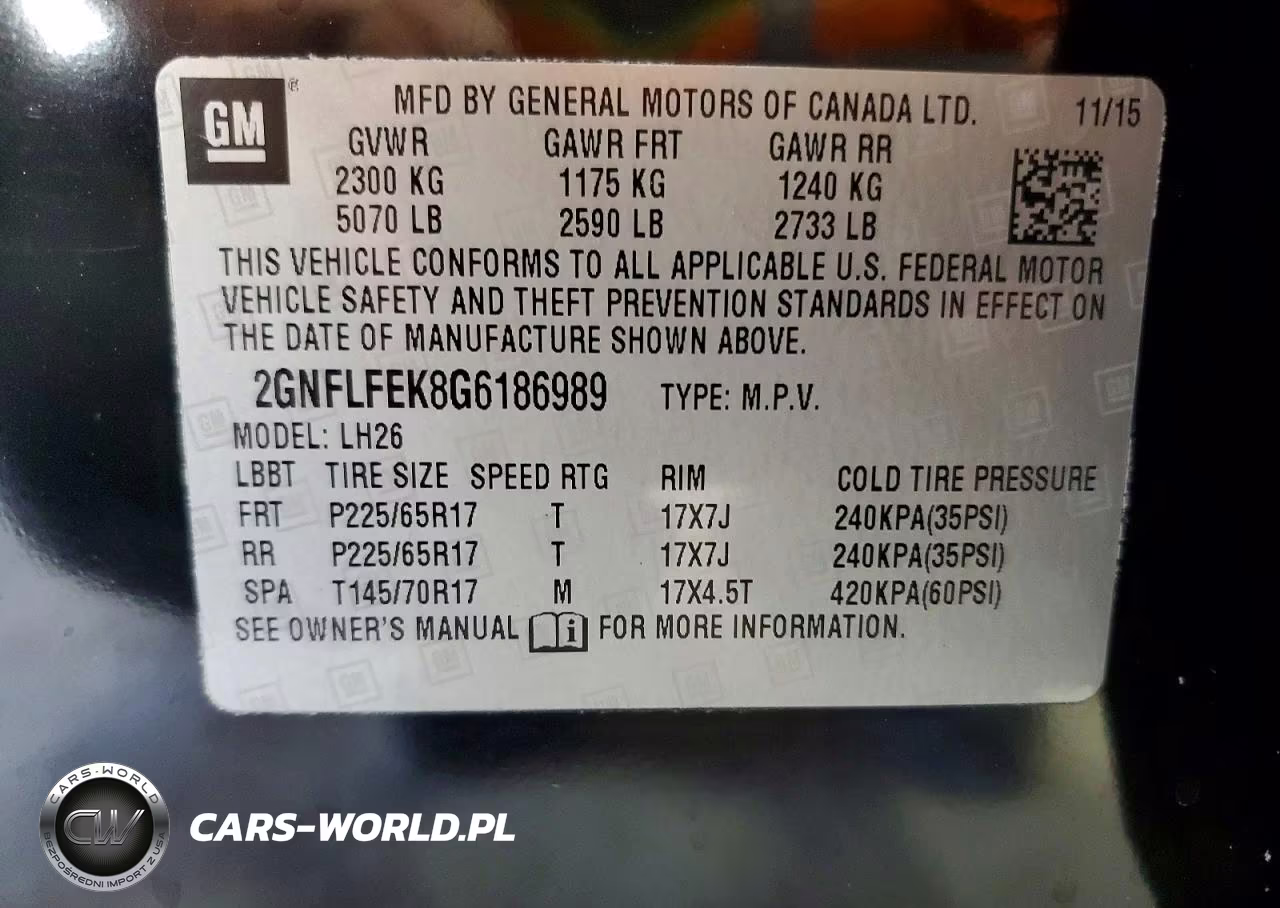 2016 Chevrolet Equinox Lt VIN:2GNFLFEK8G6186989 - 14