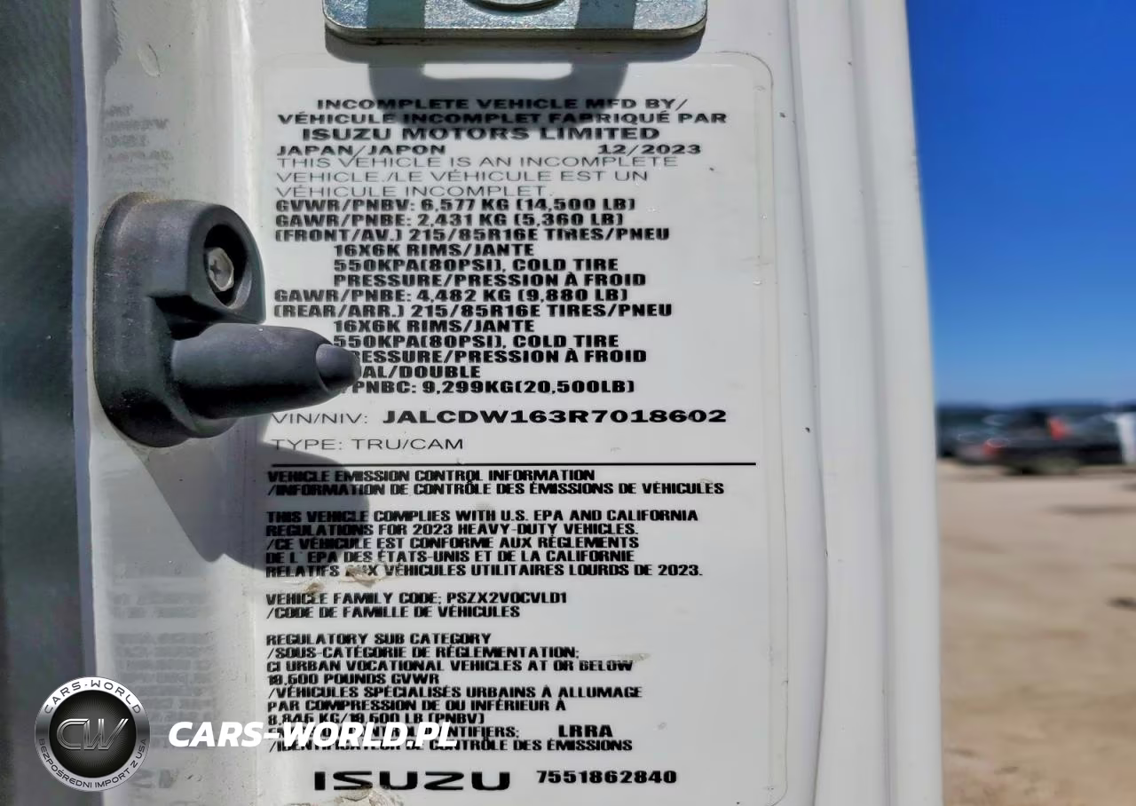 2024 Chevrolet 4500Hd Box Truck VIN:JALCDW163R7018602 - 13