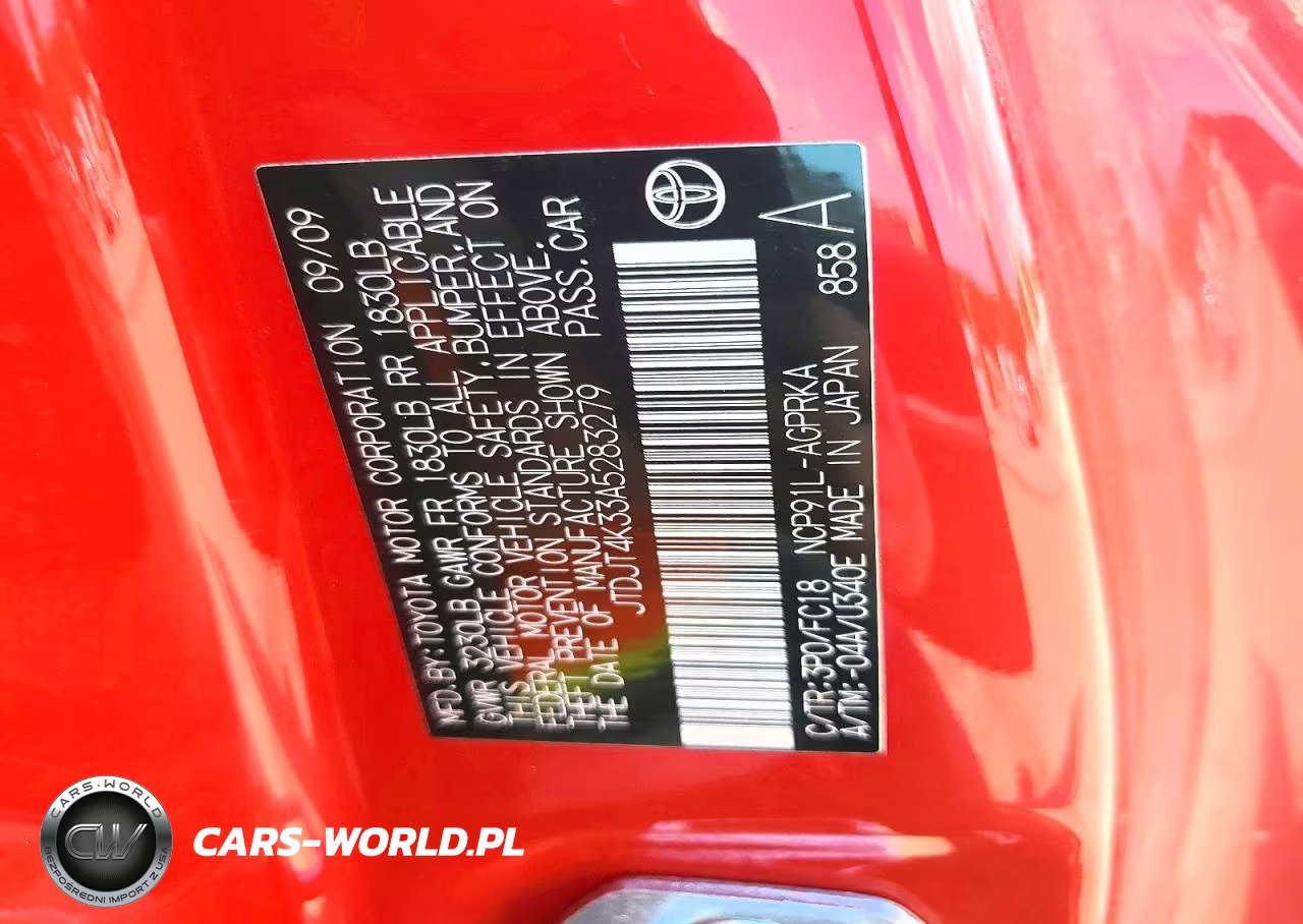 2010 Toyota Yaris Base VIN:JTDJT4K33A5283279 - 12
