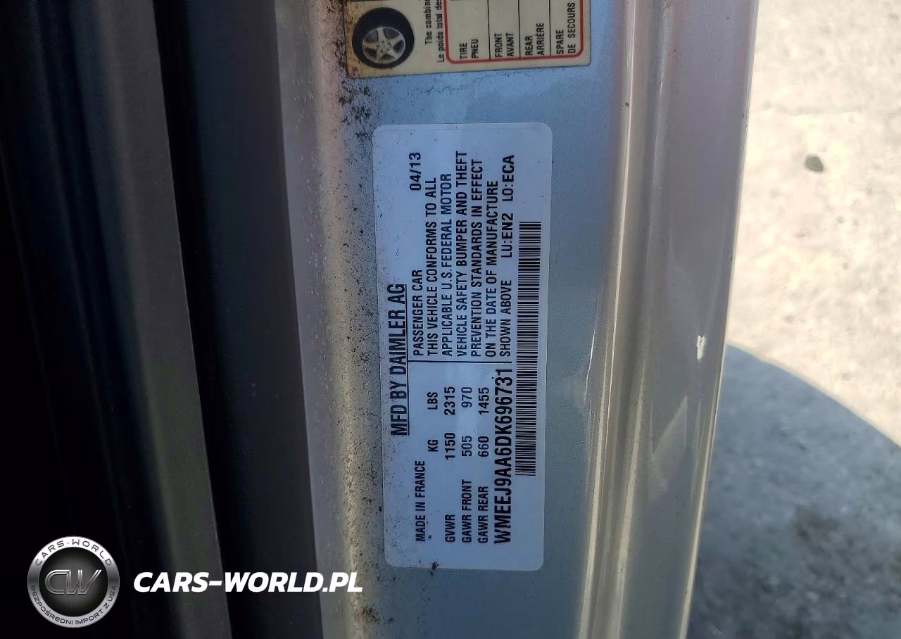 2013 Smart Fortwo VIN:WMEEJ9AA6DK696731 - 12